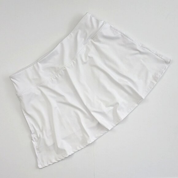 OCX Trem Women's White Activewear Skort Skirt Built In Liner Pockets Size Large - Picture 3 of 16